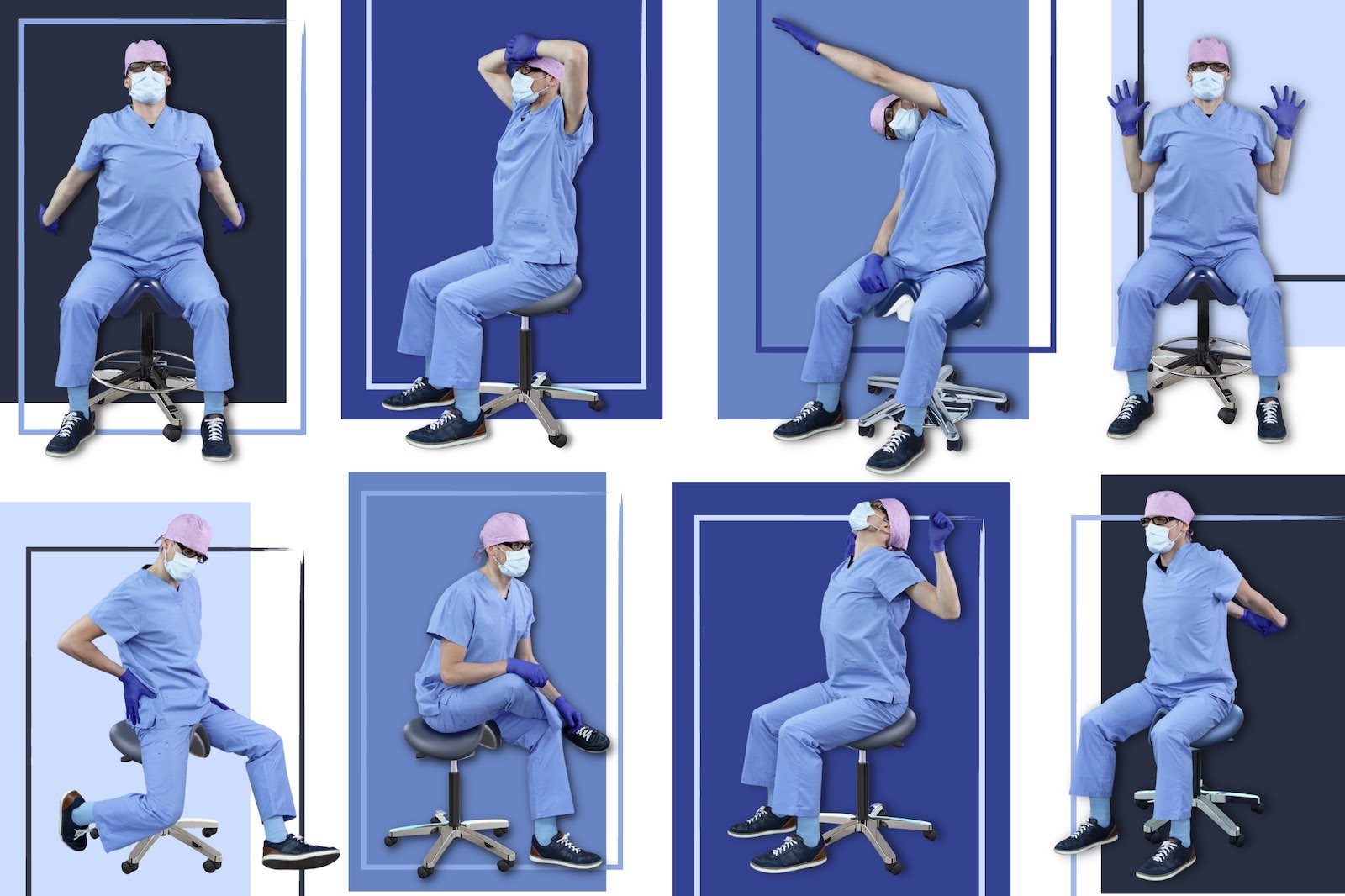 Tư thế ngồi đúng cho bác sĩ nha khoa - Bí quyết giảm đau mỏi
