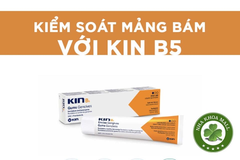 KEM ĐÁNH RĂNG KIN B5 LÀM SẠCH MẢNG BÁM VÀ PHỤC HỒI NƯỚU RĂNG